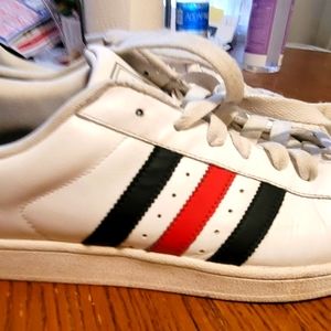 Adidas Low Top Original Shell Toe Shoes Men's White On White 12.